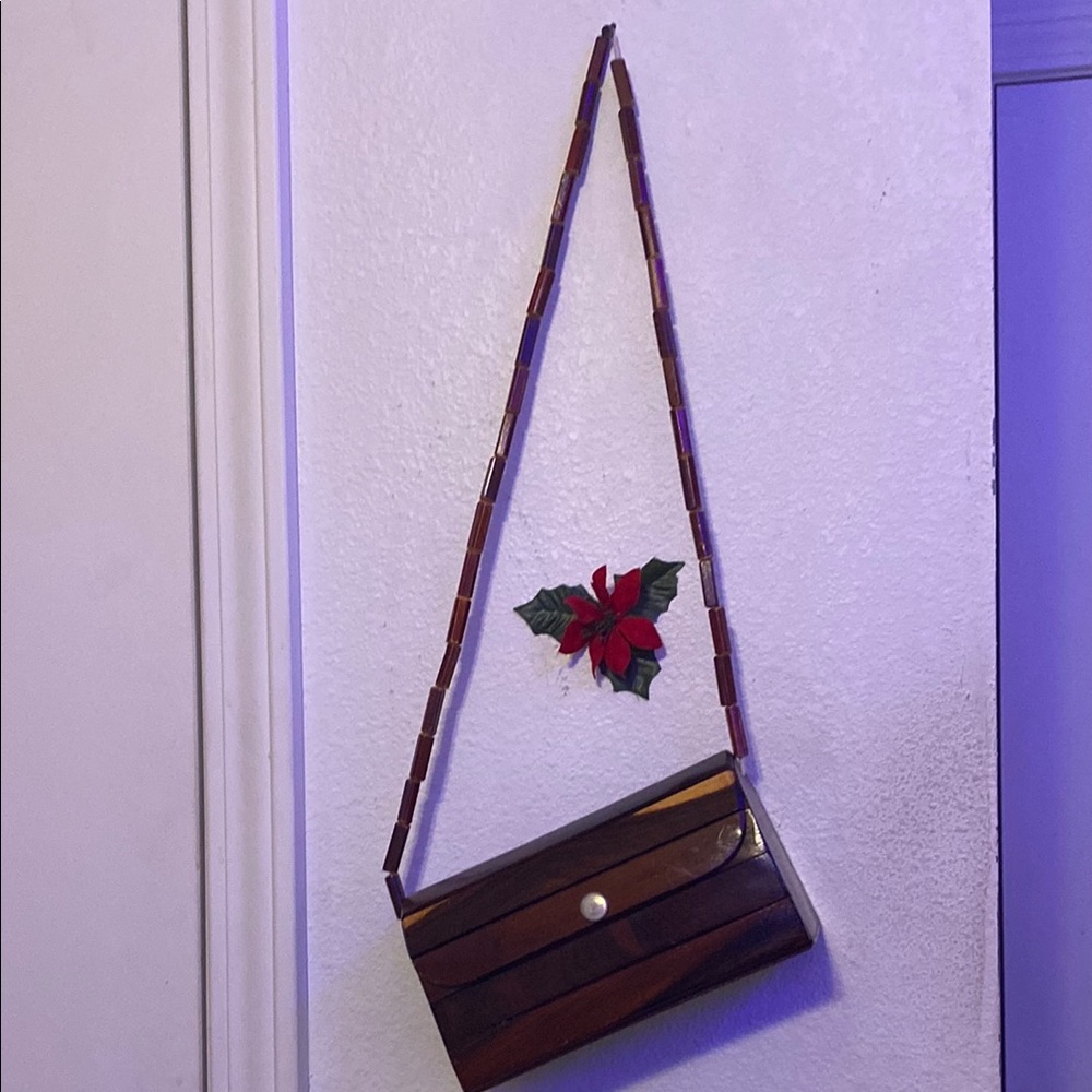 Elegant Wooden Clutch Bag